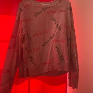 A naughty or nice worn twice sweatshirt